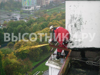 Демонтаж ограждений  герметизация балкона